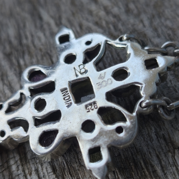 NICKY BUTLER LIMITED EDITION RAJ COLLECTION 925 Sterling Silver NB Earrings - Picture 15 of 15